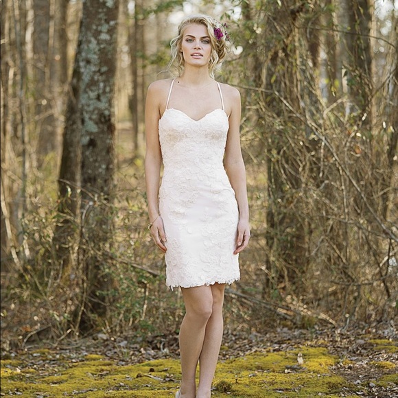 Lillian West Ivory/Sand two piece gown - Picture 2 of 4